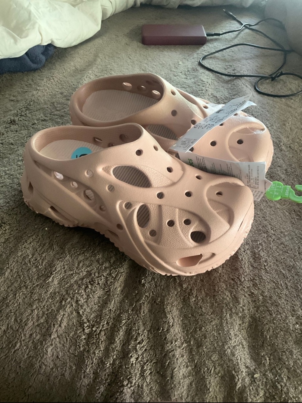 Unisex Clogs Crocs Caged Clogs Pink Caramel Size 6